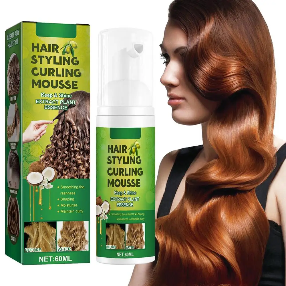 Description Picture 3 of itemCurling Hair Mousse Curl Booster Defining Spray Hair Curling Enhancer Moisturizing Styling Serum Nourishing Hair Mousse