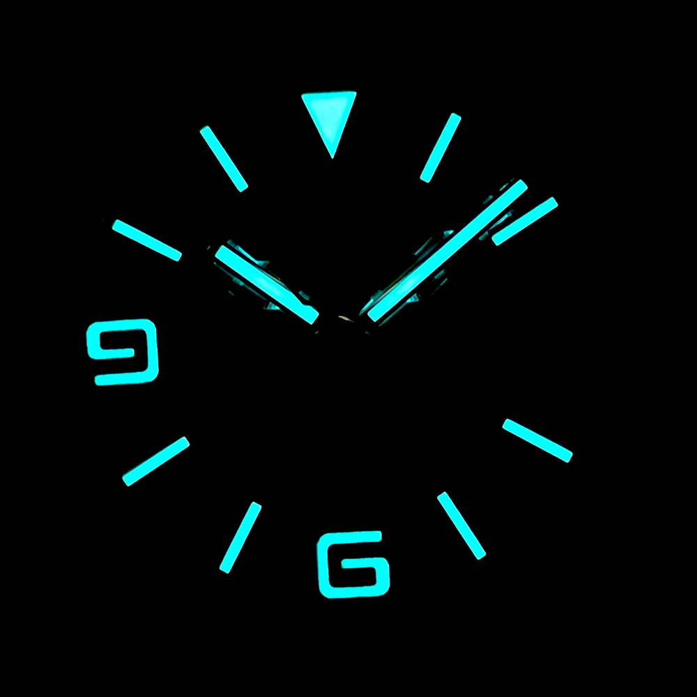 Blue Luminous Watch Dial with Numerals - 28.5mm
