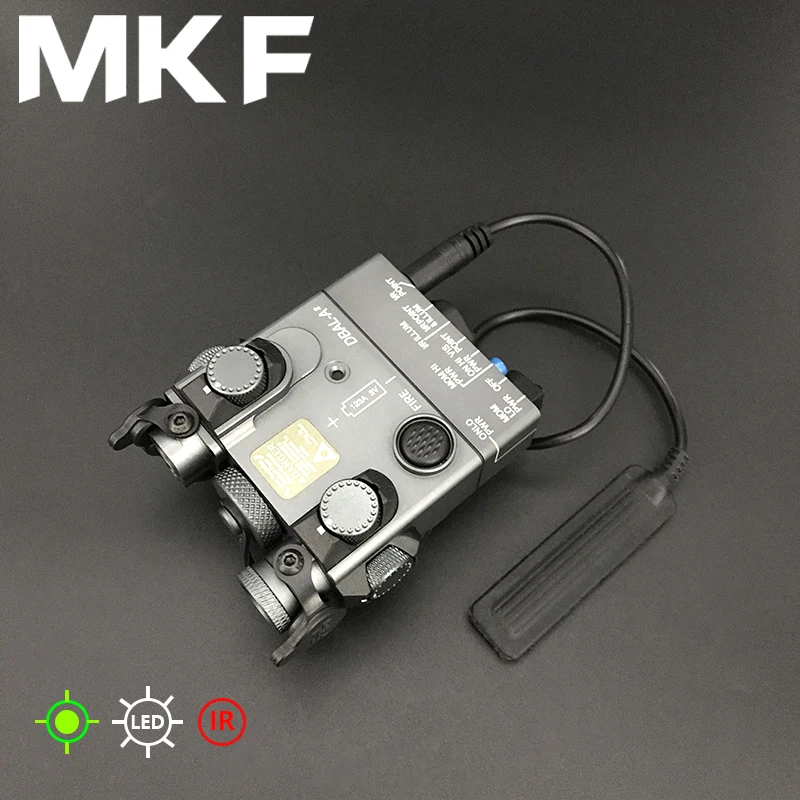 sotac Full Metal DBAL-A2 Green Laser Sight Advance 2 Visible / IR Dual Beam Aiming PEQ-15 Flashlight Infrared Laser Weapon light