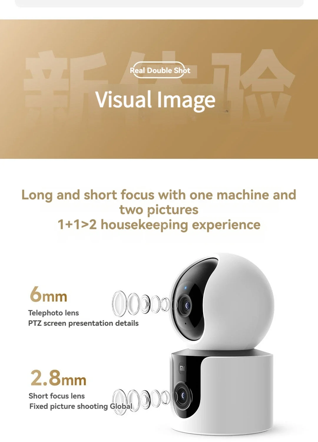 Gadgetoo Xiaomi Smart Camera C300 Dual Lens Version