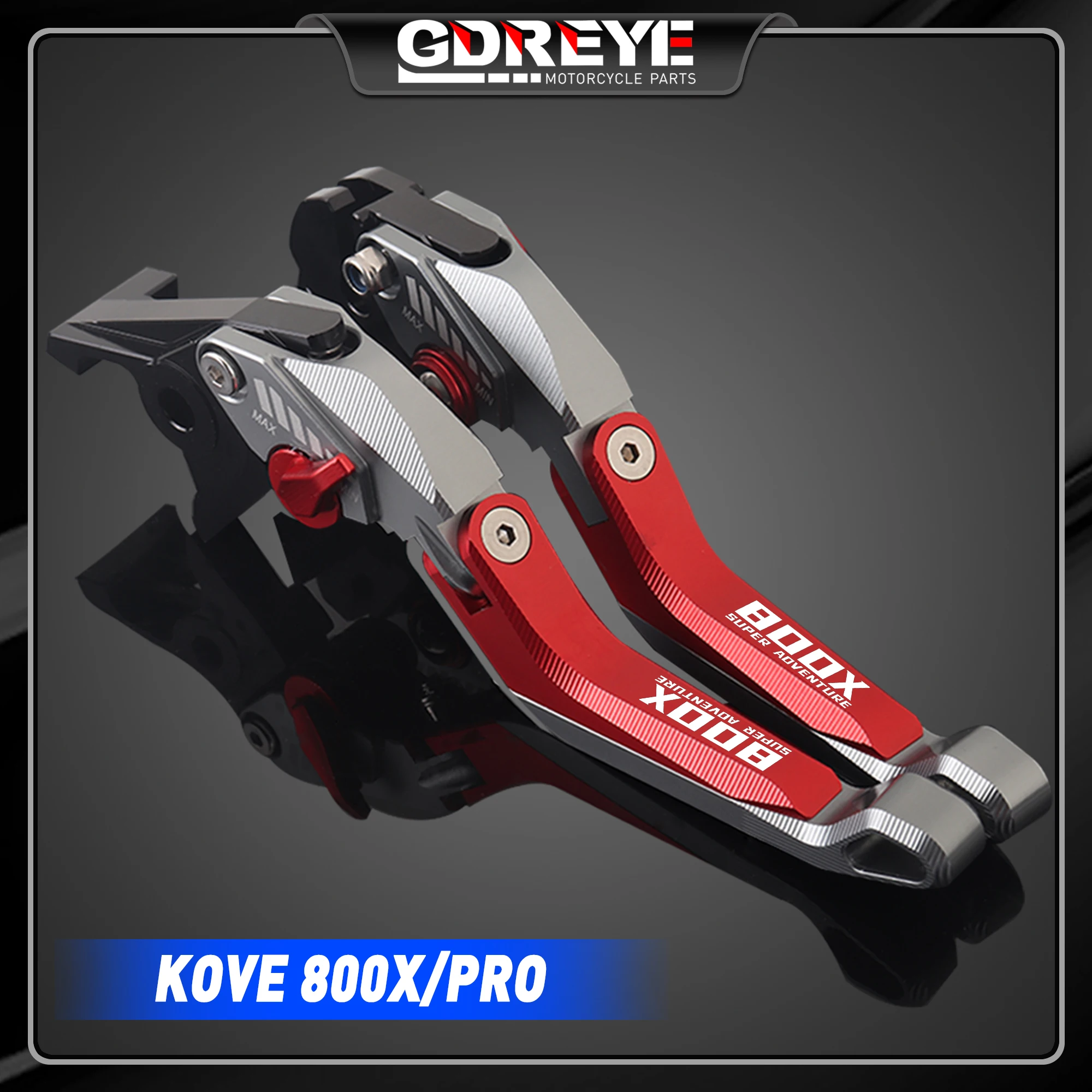 Leviers Frein Et Embrayage Réglables Pour KOVE 800X Pro - CNC Aluminium, Pliable, Design 5D - 9