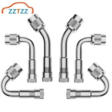 

6 Pcs 45 90 135 Degree Metal Valve Stem Extenders/Universal Valve Stem Extensions for Dual Wheels Cars, Bicycles, Motorcycles