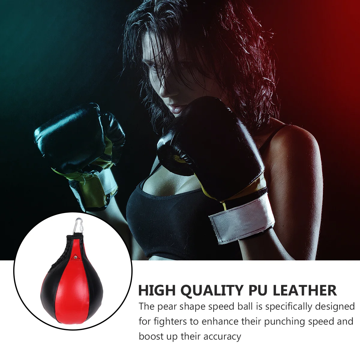 Training Boxing Pear Bag Stuff Musical Machine Kickboxing Punching Hanging Ball