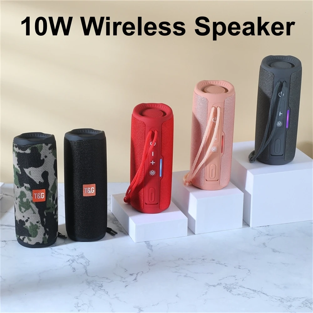 

TG365 Wireless Speaker 10W Waterproof Outdoor Portable Speakers Dual Loudspeaker Bluetooth 5.3 Powerful Bass Subwoofer With Mic