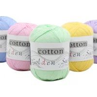 1Pcs 50g Natural 100% Cotton Soft Baby Knitting Yarn Anti-Pilling for Hand Knitting Crochet Yarn 2