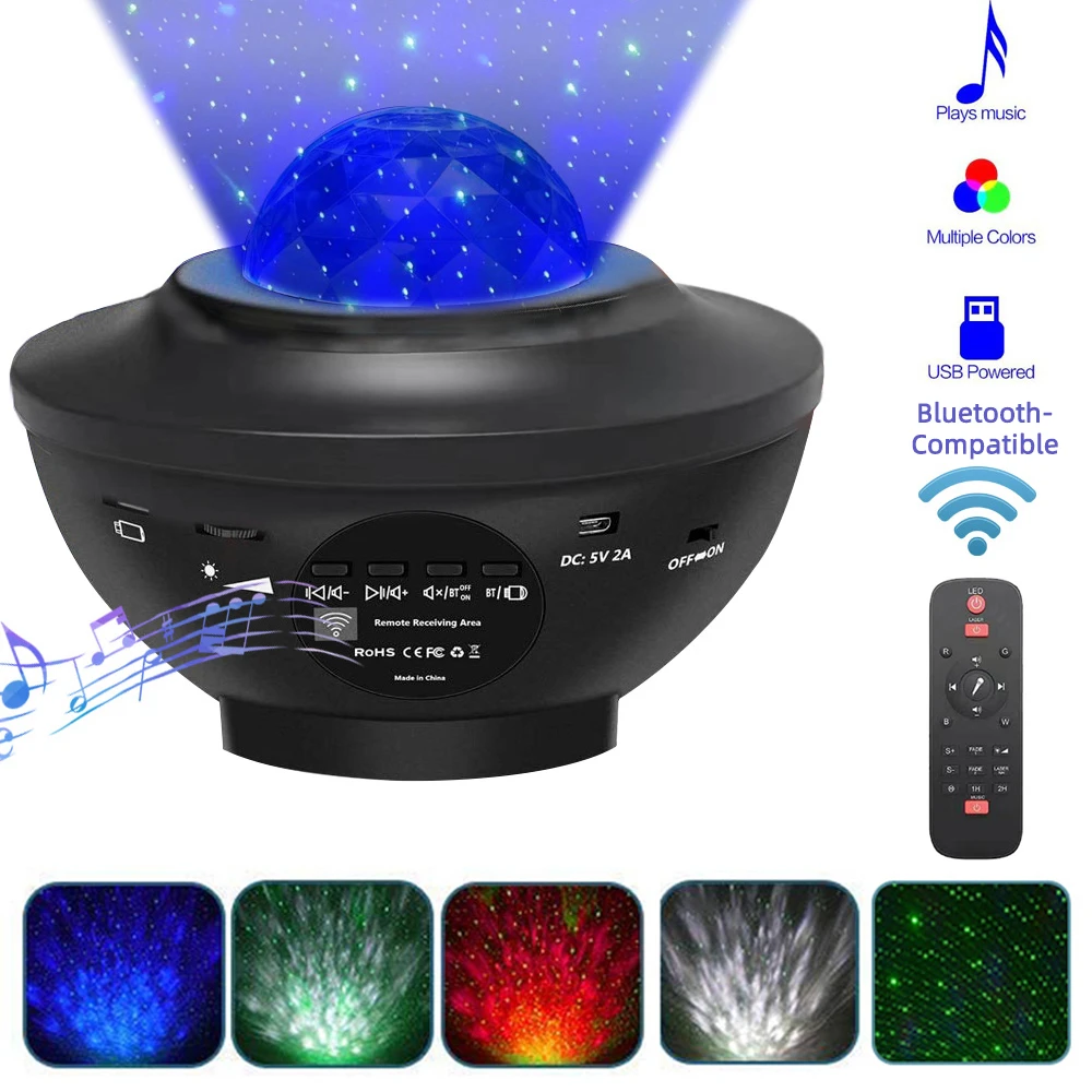 Galaxy Projector LED Star Projector Starry Night Light Projector with Bluetooth Speaker & Remote Control Star Light Projector for Bedroom Led Projector Lights Galaxy Projector LED Star Projector Starry Night Light Projector with Bluetooth Speaker & Remote Control Star Light Projector for Bedroom Led Projector Lights