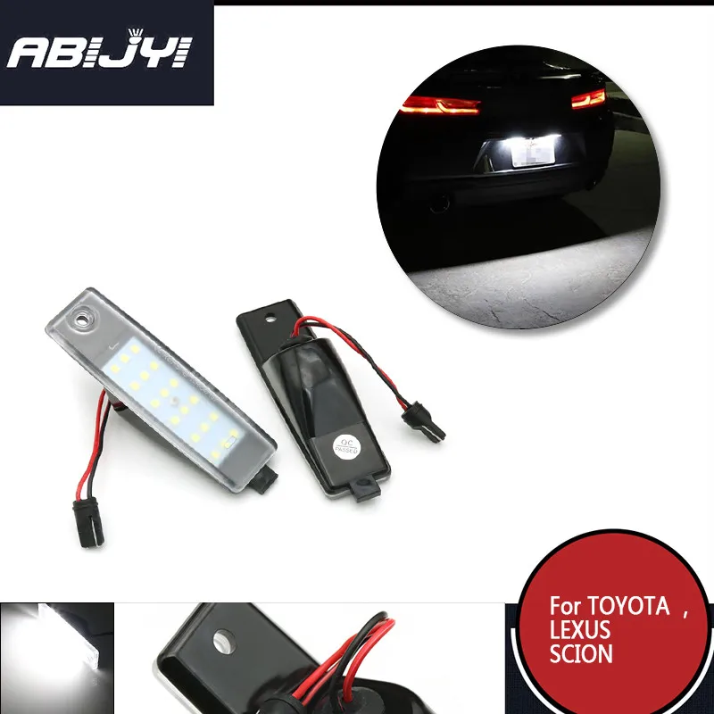 

2 шт., фонарь для номерного знака LEXUS XU10 RX RX300 1999-2003 для TOYOTA Hiace S.B.V/ Highlander/ RAV4 Scion XB