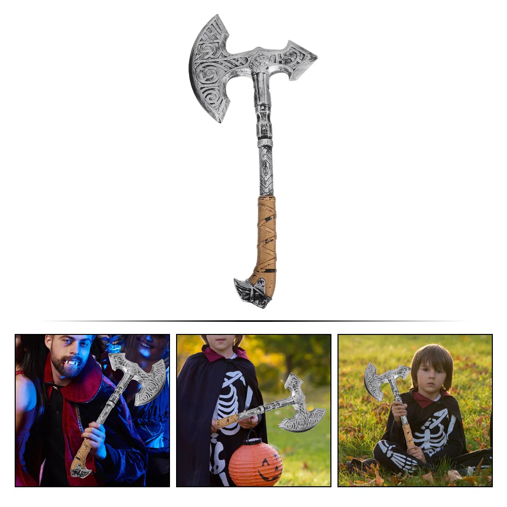 Anime Cosplay Props Makeup Ax Halloween Axe Fake Axes Plastic Prank Decoration