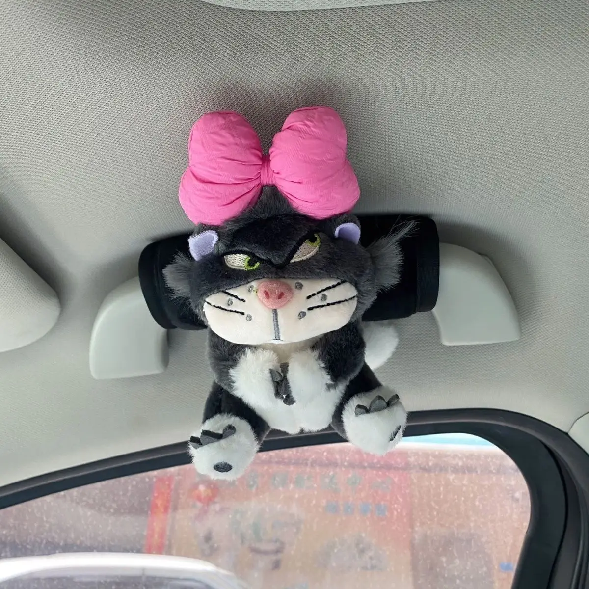 Cartoon Cute Lucifer Car Handle Protector Sleeve Universal Girls' Car Interior Decoration Supplies Roof Handle Sleeve
