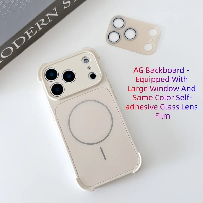 Elegant Shockproof Magnetic Phone Case with Soft Silicone and Hard PC Cover