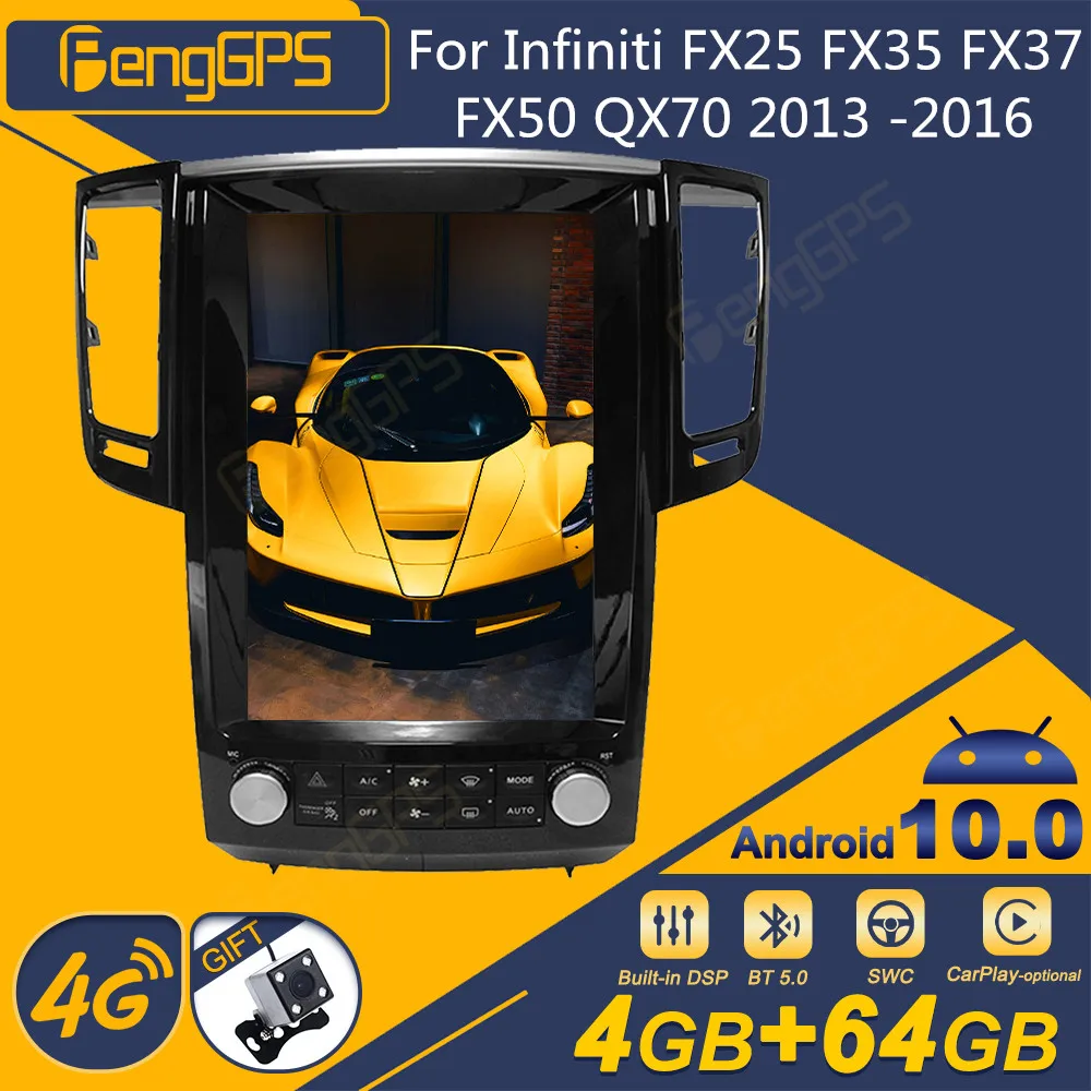 

Автомагнитола для Infiniti FX25/FX35/FX37/FX50/QX70 2013 -2016, Android, экран Tesla, 2Din стереоприемник, Авторадио, мультимедийный плеер