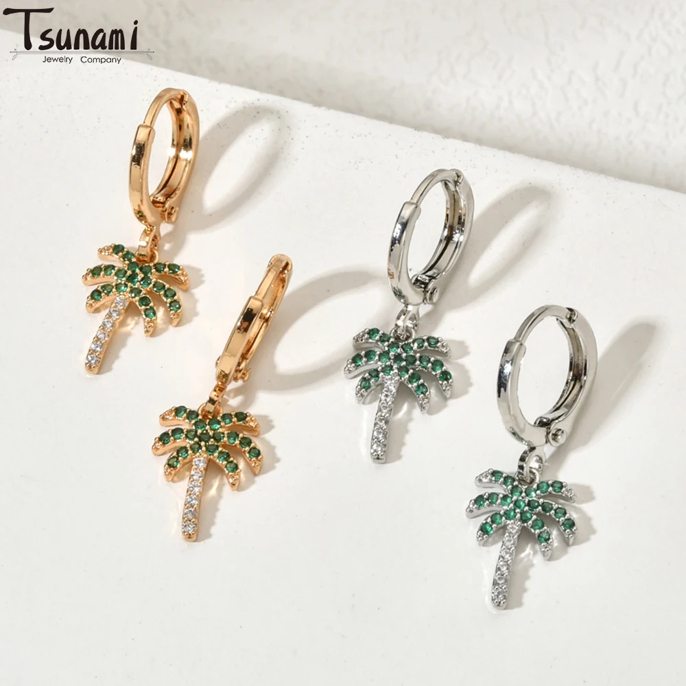 

Fashion Korean Beach Coconut Tree Earrings Cute Creative Design Earring For Women Daily Versatile Party Jewelry Gift Accessories