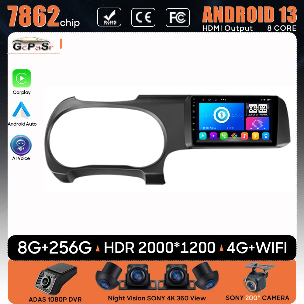 

Car Radio Android 13 For Hyundai i10 III 3 2019 - 2023 Navigation GPS Android Auto Stereo Multimedia Player No 2din DVD 5G Wifi