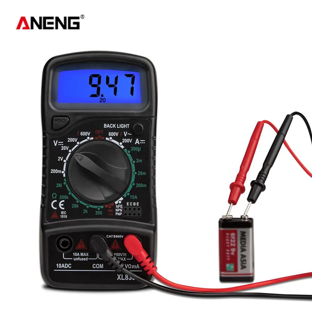 Aneng Xl830L Multimetro Digitale Tester Esr Tester Automotive Electric Dmm Transistor Peak Tester Meter Misuratore Di Capacità