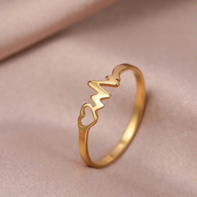 Shop Couple Ring Heartbeat with great discounts and prices online - Jan  2024 | Lazada Philippines