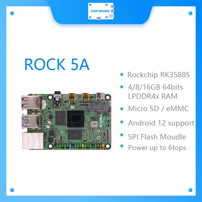 

RADXA ROCK 5A RK3588S High-Performance 8-core 64 Bit Development Board