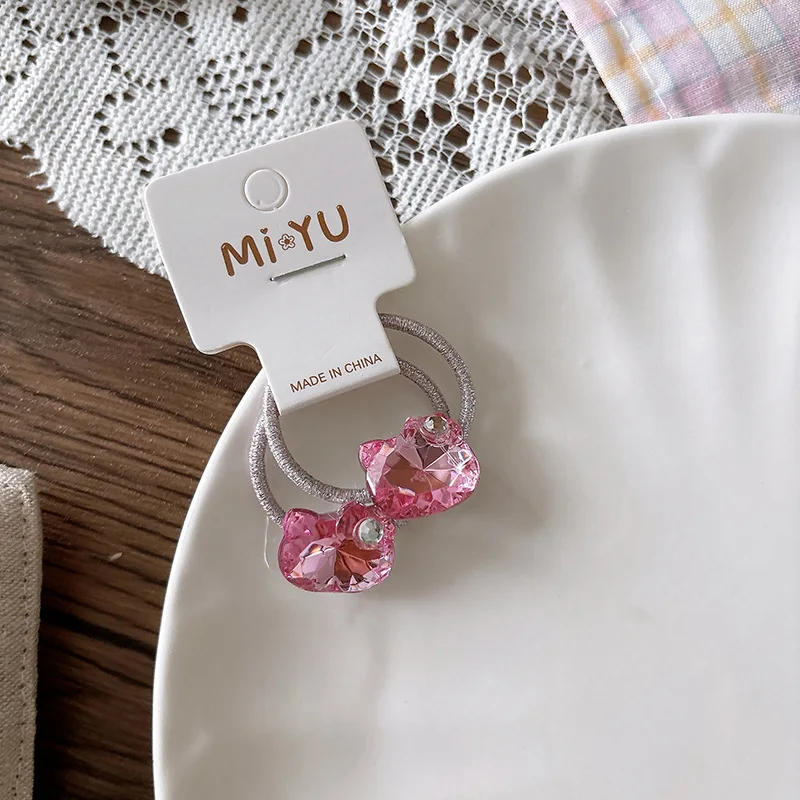 Korean Glossy Hair Clips New Silver Pink White Bangs Side Barrettes for Girls Sweet Non Slip Double Wear 2pcs
