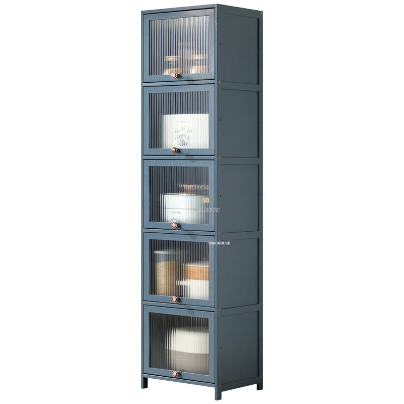 Modern Acrylic Kitchen Cabinets Home Crevice Locker Kitchen Furniture Minimalist Multi-layer Living Room Wine Storage Cabinet