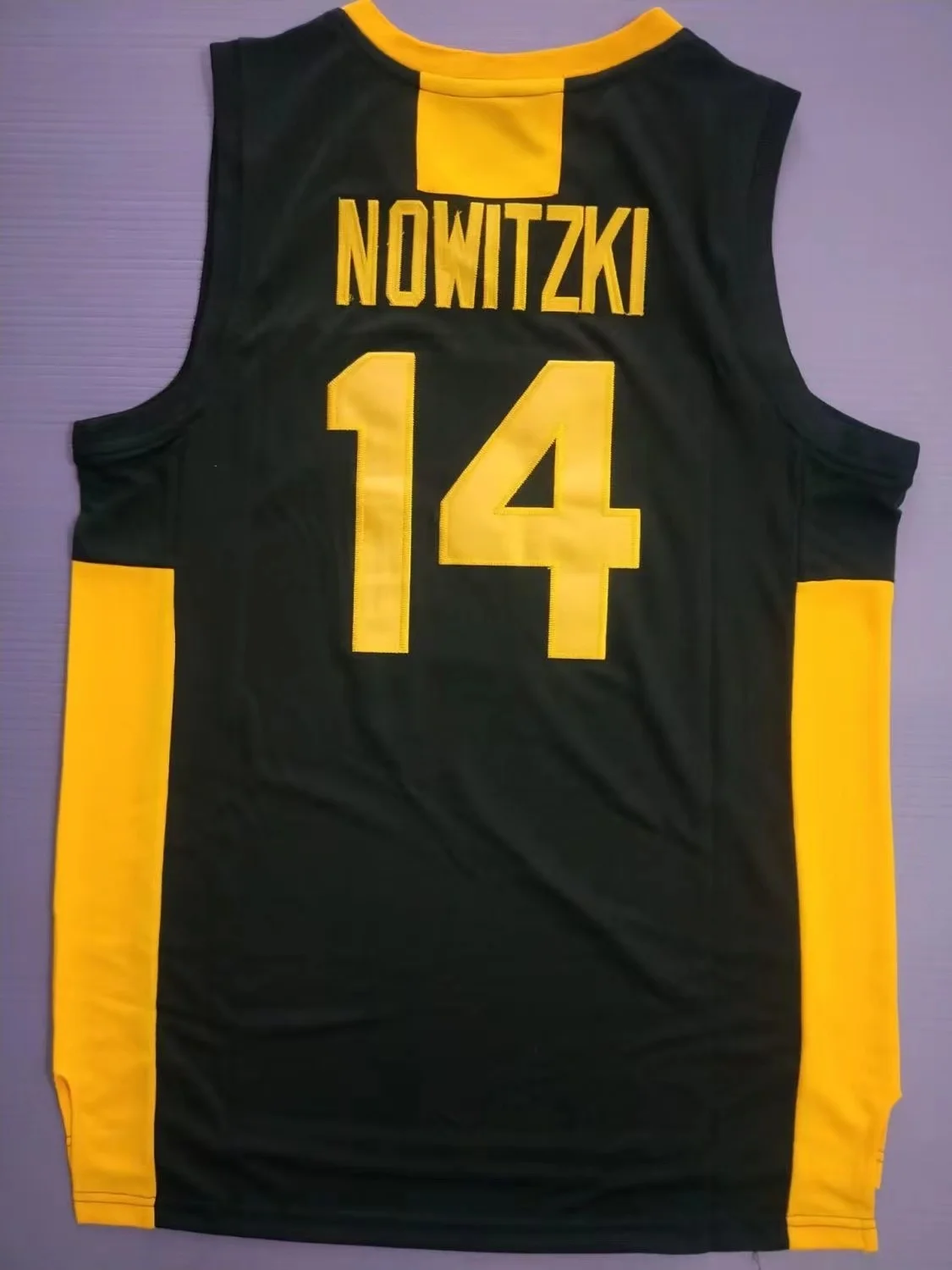 Men Sport Tees DEUTSCHLAND 14 NOWITZ jersey Embroidery sewing Outdoor sportswear Hip-hop culture Black