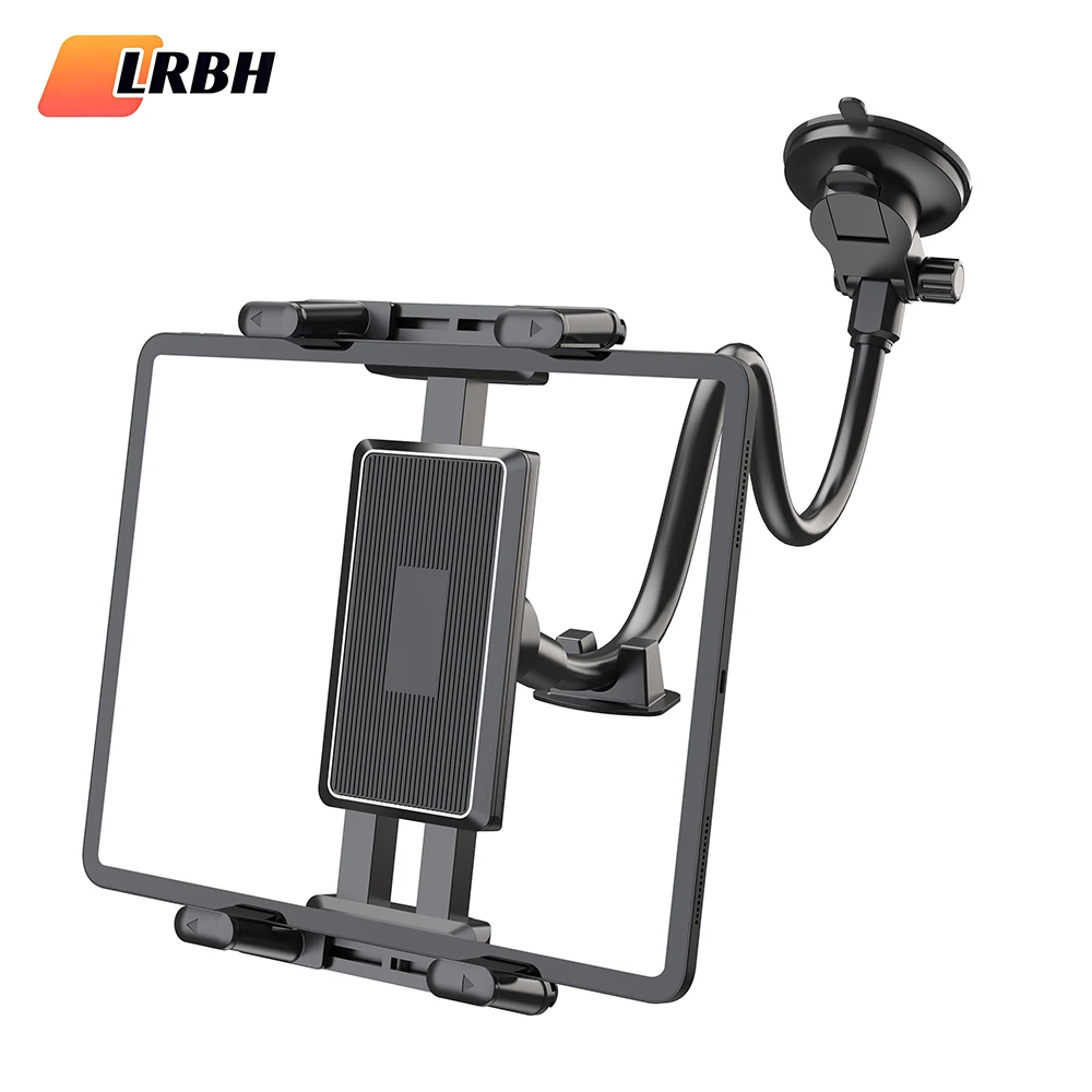 Dashboard Tablet Holder Car Suction Cup Windshield Mount Large Clamp 5"-15" Tablet and phone Devices