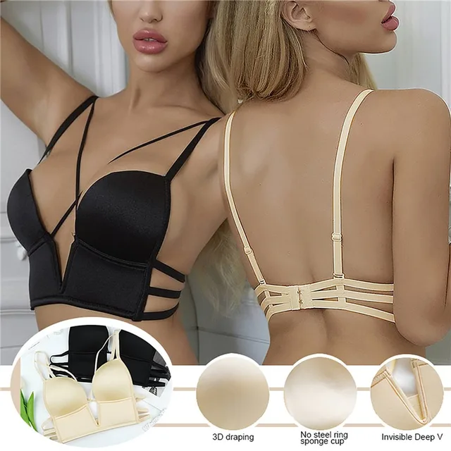 Innerbeauty Underwear non-slip strapless invisible sexy bra wedding dress beauty  back chest stickers sexy