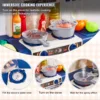 SucceBuy Kids Kitchen Toys Toddlers Play House Kitchenware Set 48 PCS Pretend Play Simulation Kitchen Children's Cooking Toys