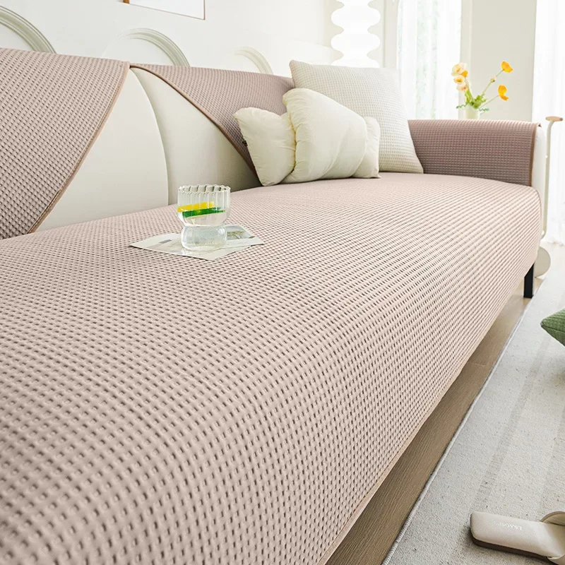 1PC Ice Silk Sofa Pad 3people for Living Room Summer Cooling Sofa Seat Cover Non-slip Breathable Pets Couch Slipcovers 여름쇼파패드