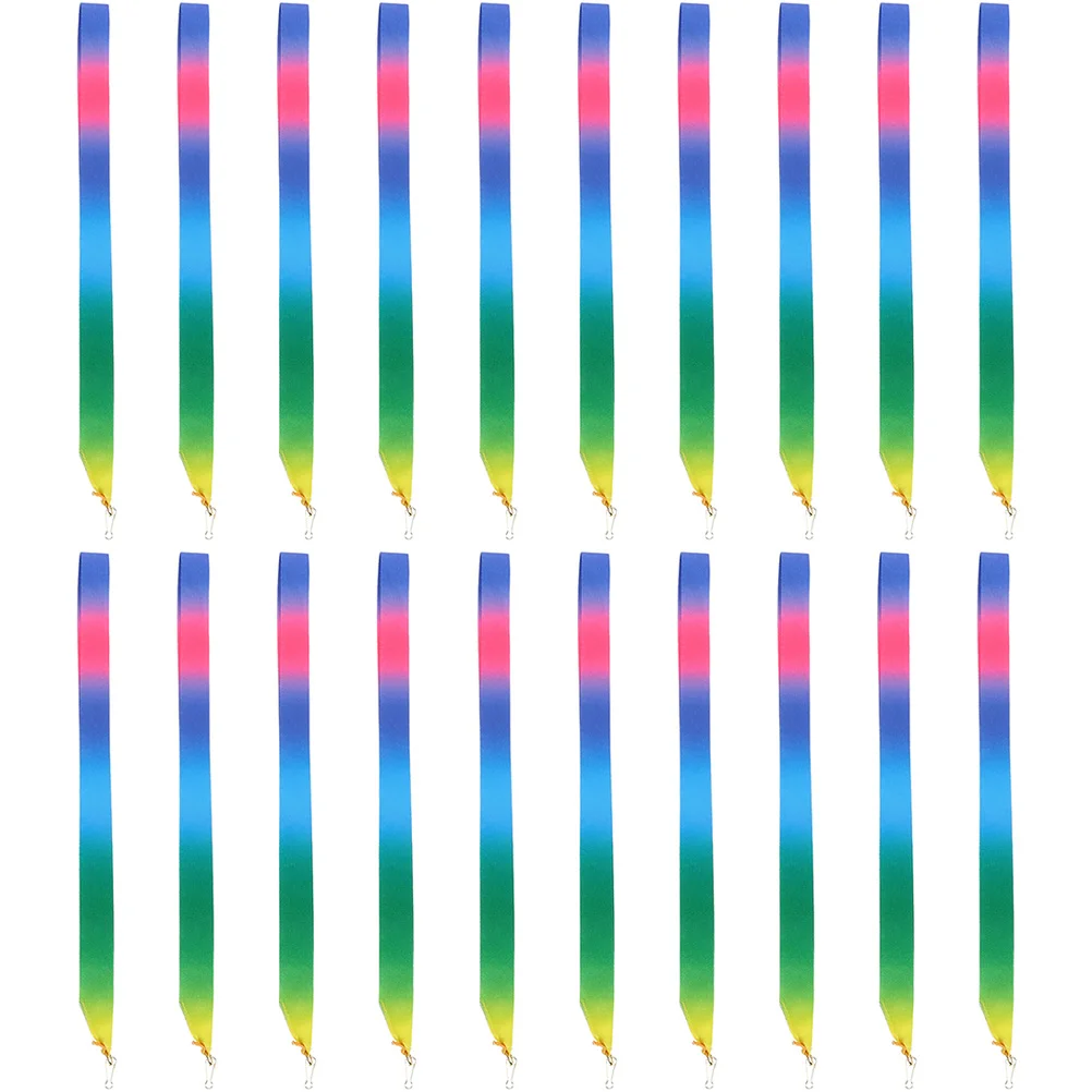 

20 Pcs Competition Award Ribbon Medal Hanging Lanyard Sports Meeting Tie Multi-function Neck Straps Ribbons Party Lanyards