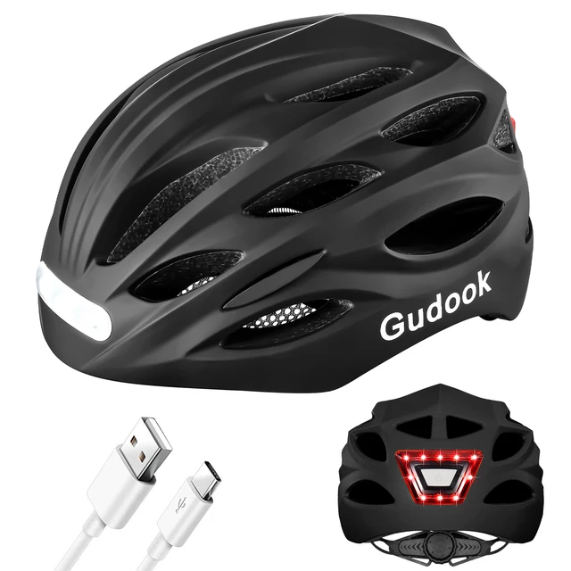 Adult Bike Helmet with Lights 1