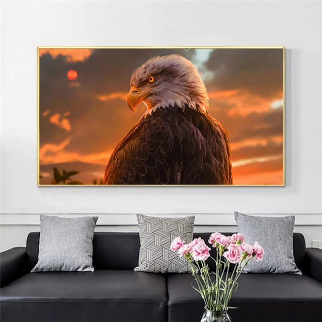현대 동물 독수리 그림 - 인테리어 홈 데코 캔버스 페인팅