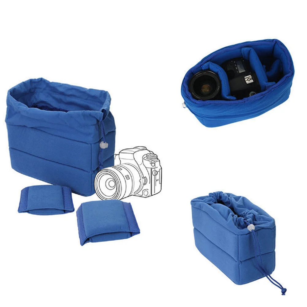 

New Shockproof DSLR SLR Camera Bag Partition Padded Velvet Insert Protection Case