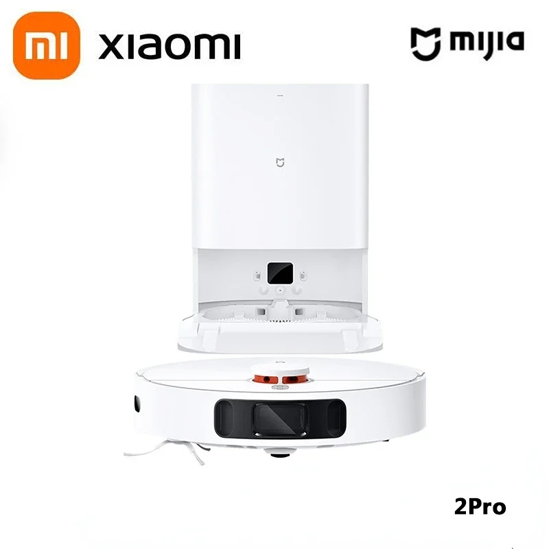 Xiaomi Mijia Robot Aspirapolvere Autopulente Mop 2 Pro 4000Pa Robot Per La Pulizia Della Casa Intelligente Lds Navigation Aspirador Robo