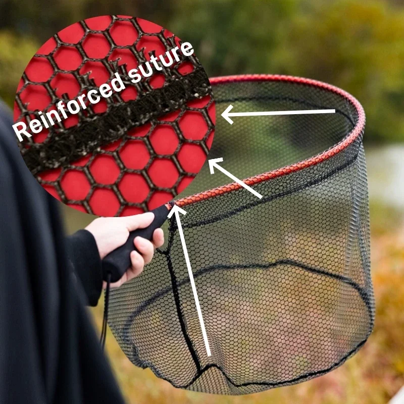 Fishing Nets with Short Handles Portable Aluminum Alloy Lightweight Landing Net fishing landing net fishing net