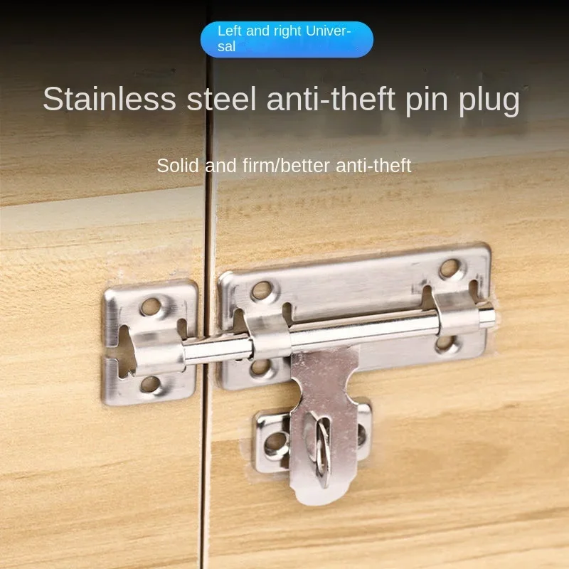 Description Picture 2 of itemStrong Fixation 4Inch 5inch 6inch Hardware Anti-theft Door Lock Stainless Steel Bolt Latch Padlock Clasp