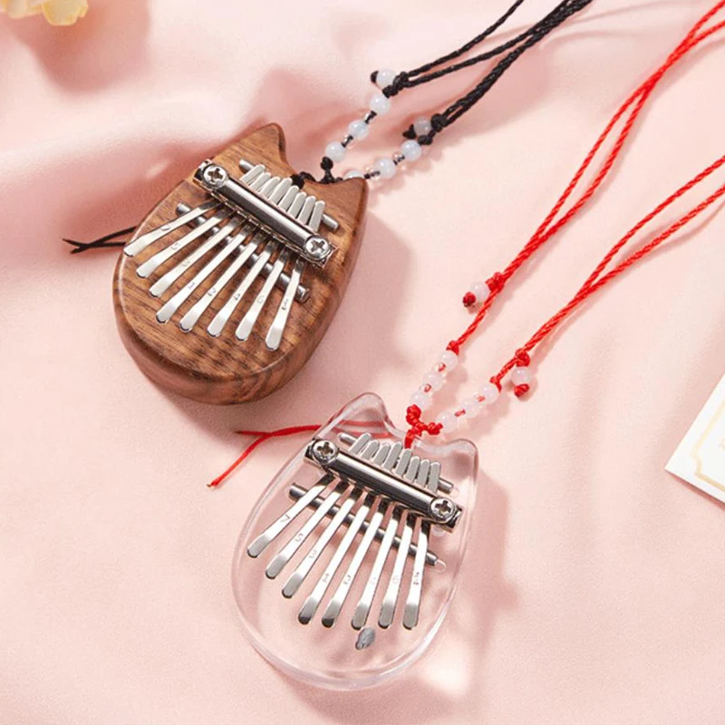 

Профессиональное мини-пианино Kalimba с 8 клавишами, акриловое кристаллическое пианино, форма для пальцев, музыкальный инструмент, детские рождественские подарки