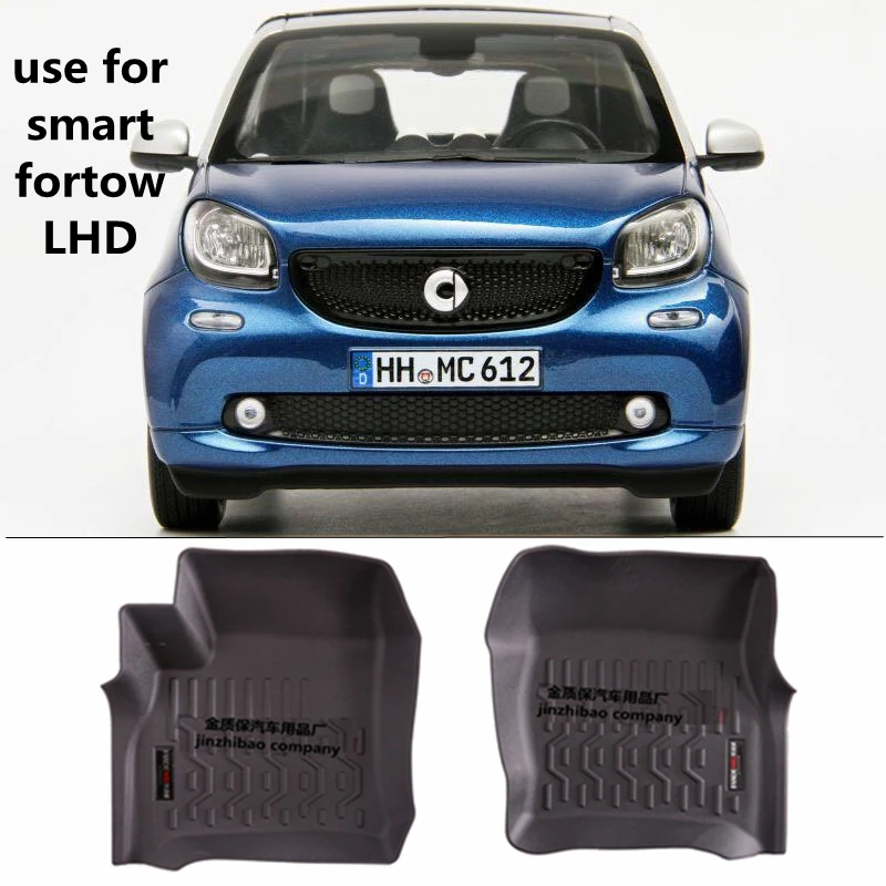 

Use for BENZ 453 Smart for tow custom car All-Weather Floor foot Mat Set Trim to Fit For smart 453 for tow waterproof floor mat