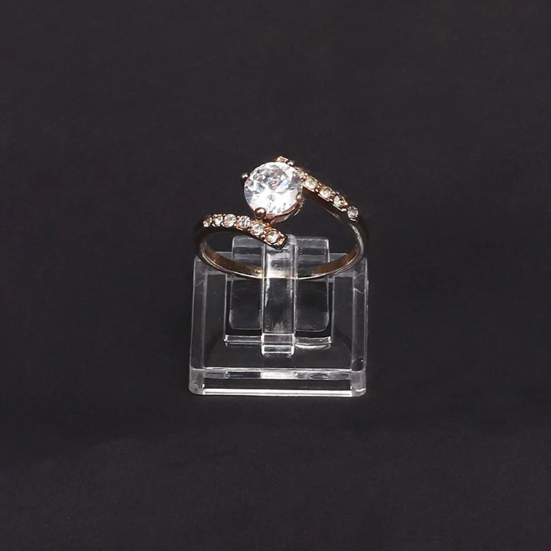 

5pcs Acrylic Ring Display Stand Jewelry Showcase Ring Organizer Holder Jewellery Stands Cases Photography Props