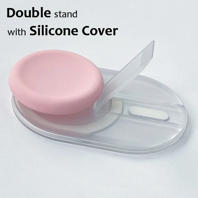 Colorful Magnetic Pop-Up Phone Grip & Kickstand with Silicone Cover