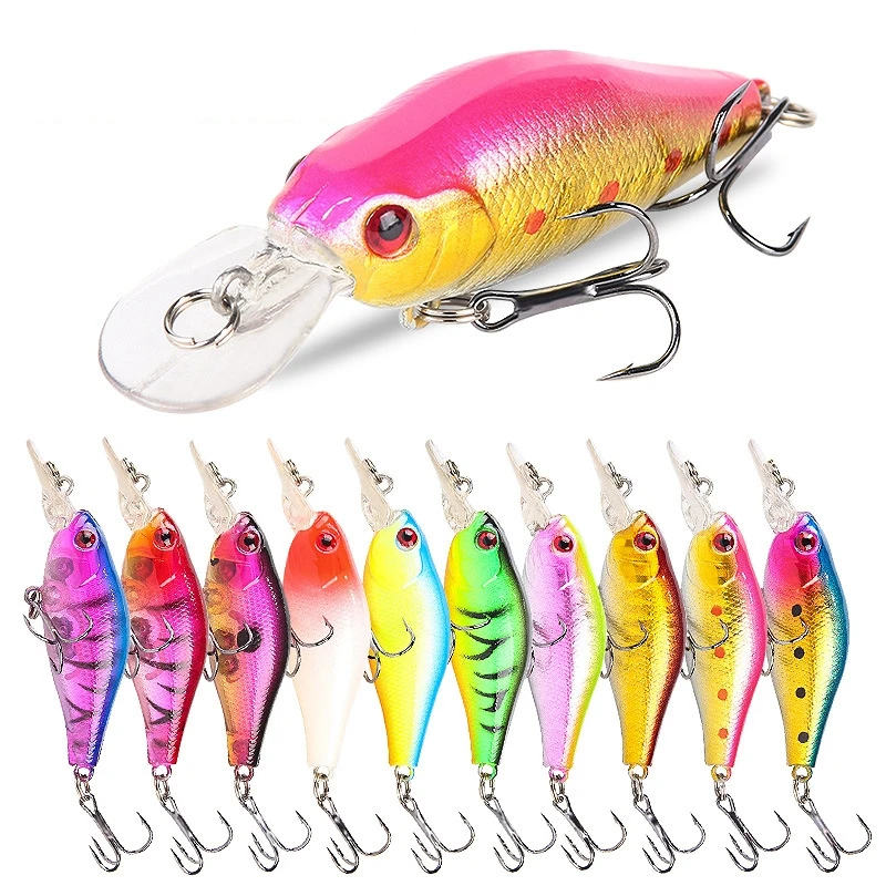 

1PCS 7.1cm 7g Minnow Fishing Wobblers Artificial Hard Bait Fake Plastic Lures Pesca Crankbait Pike Treble Hooks Tackle Swimbait
