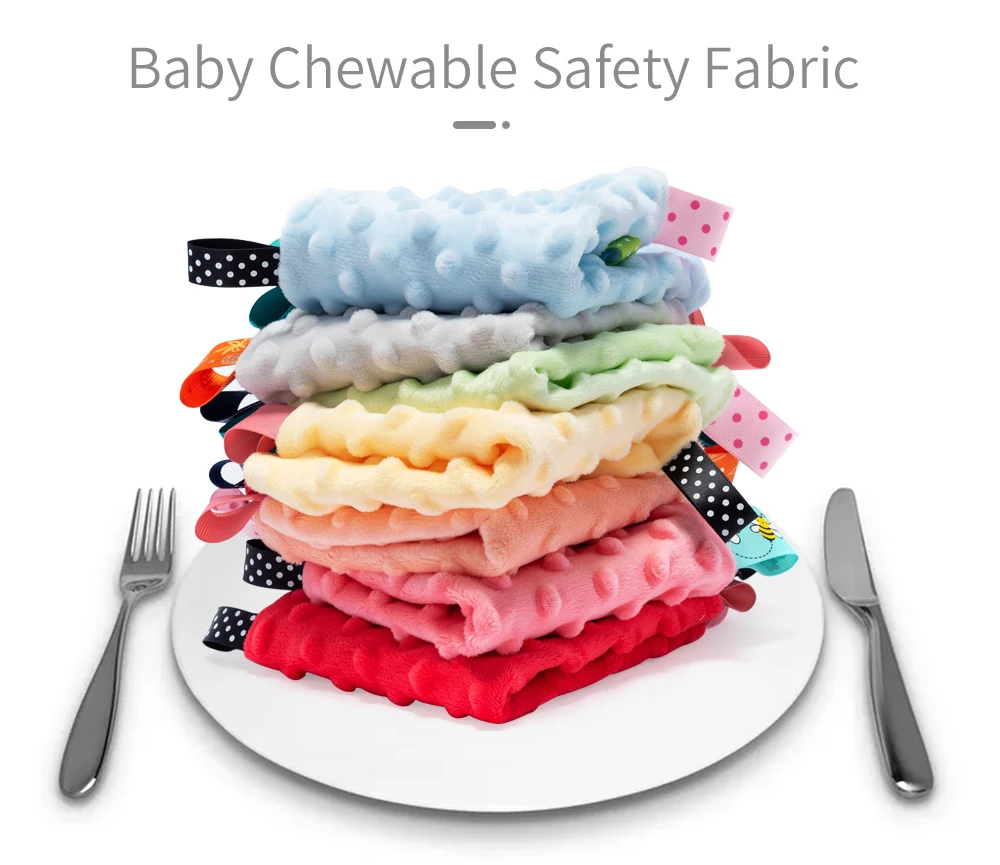 INSULAR Newborn Soothe Towel Baby Appease Washrag Kids Infant Towel Cute Soft Square Cloth Comforting Toys Handkerhcief 25*25cm