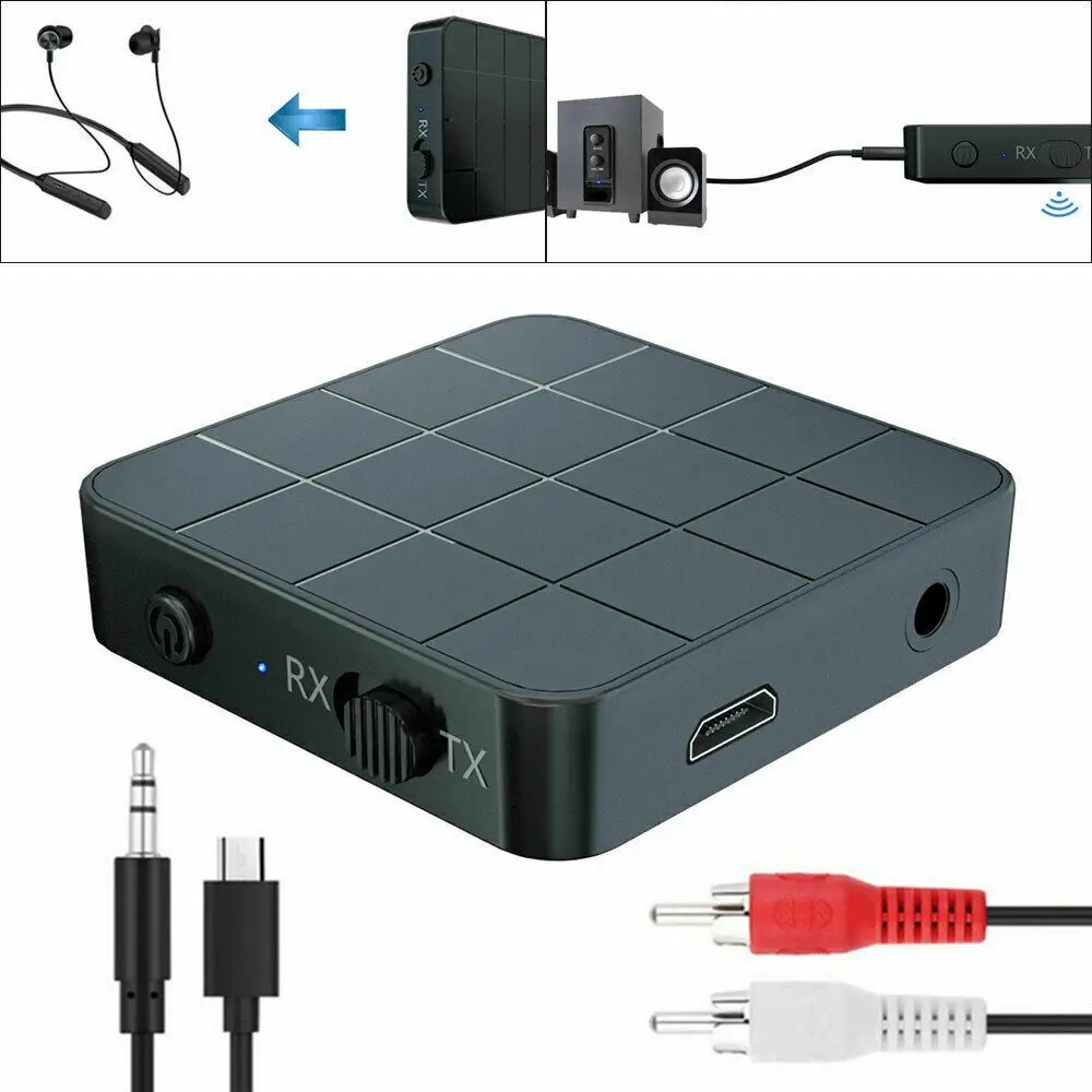Bluetooth-совместимый аудиоресивер 5 0 передатчик 3 мм стерео музыкальный