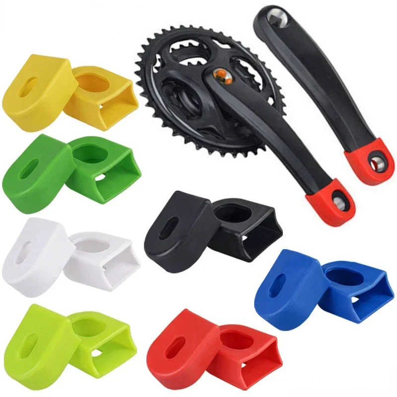 Silicone Bicycle Crank and Pedal Protector - Durable Mountain Bike Accessory Cover
