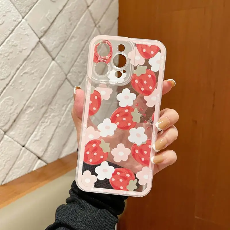 Colorful Daisy Flowers Love Heart Phone Case Cover