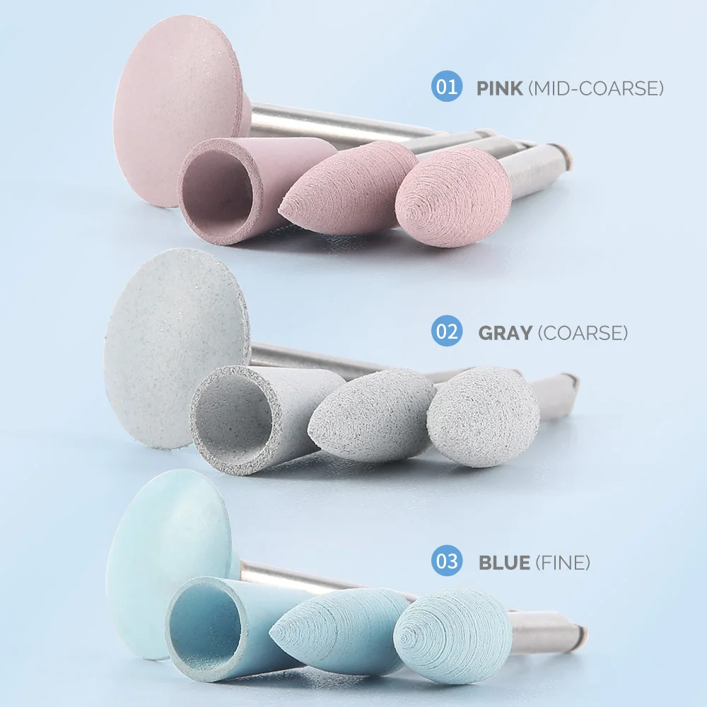 JOY DENTAL 12/10 stücke Dental Silikon Schleifen Köpfe Zähne Polierer für Contra Winkel Handstück Maschine Polieren Dental Werkzeuge – Detail 3