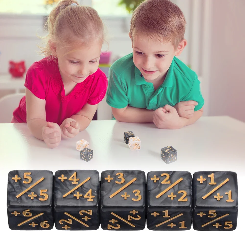10 Pieces Counters Dice Toy Gathering Game Counters Token Dice Card Compatible with MTG/CCG/Card for Adults acrylic dice game dice dice set