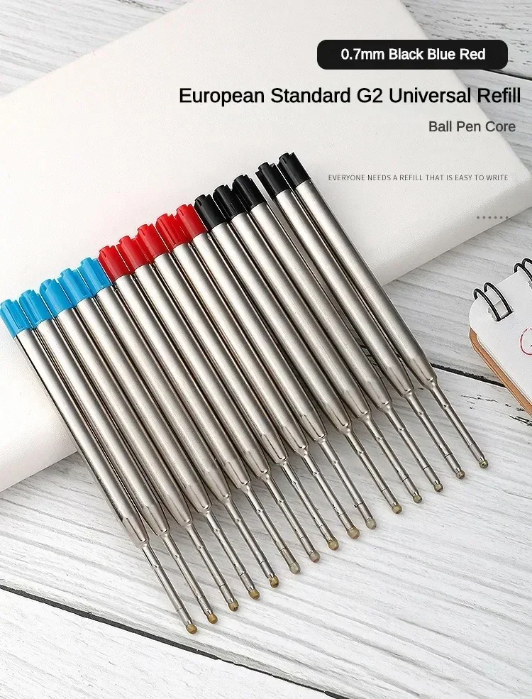 5/10/15/30 Stück L: 3,9 Zoll Kugelschreiberminen für Parker-Stifte, mittlere Spitze, blaue und schwarze Tintenstäbe zum Schreiben, für Bürobedarf – Detail 1