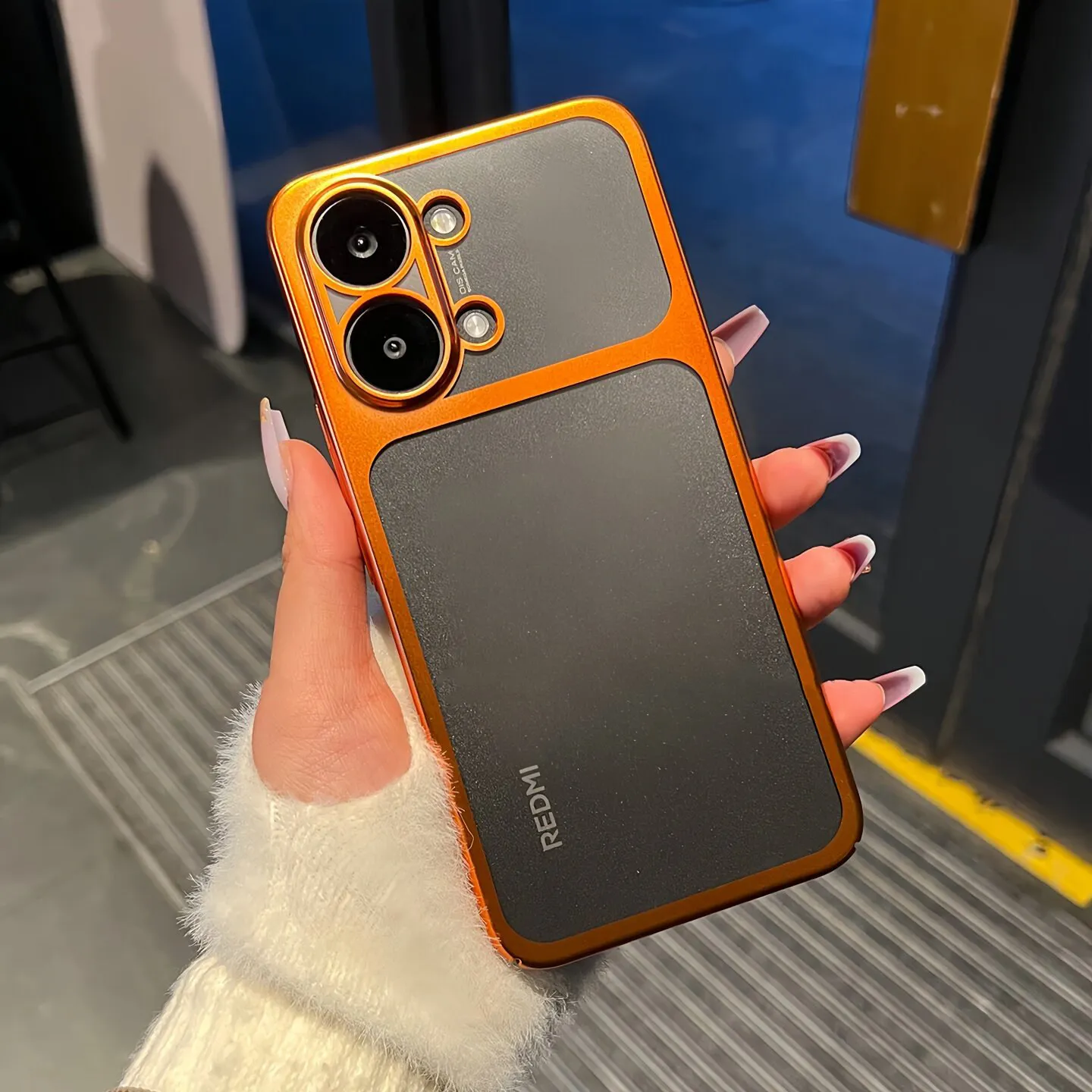 Matte transparente galvanisierte Randschale für Xiaomi Poco X8 Pro Max X8 Pro Redmi Turbo 5 Max, stoßfeste Stoßfänger-Hartschale – Detail 3
