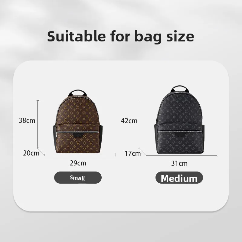 Nylon Inner Organizer Bag for LV Double oulder Bag Medium Size Storage Pouch Cosmetic Bag Pure Color Square ape for Everyone