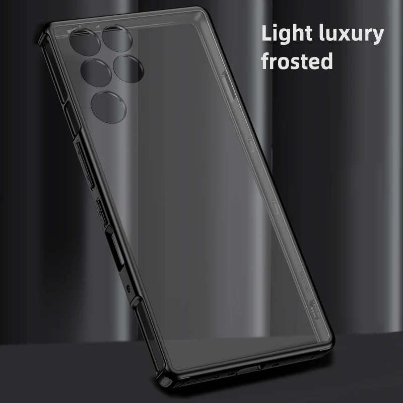 Magnetic Wireless Charging Transparent Frosted Shockproof Phone Case