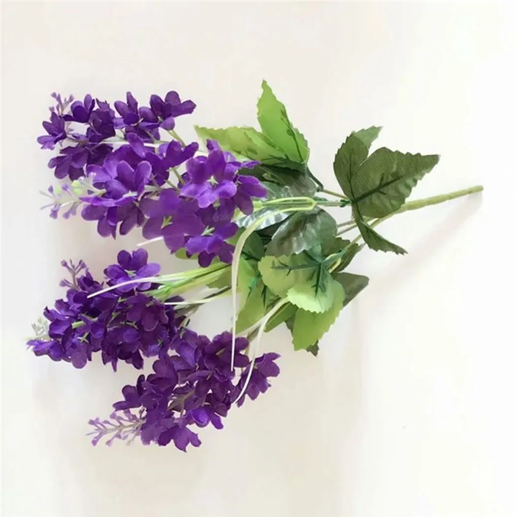 1 Stück künstlicher Blumenstrauß, 5 Köpfe Hyazinthe, 33 cm, Lila, Weiß, Rosa, Gelb-Kunststoff, für Büro, Party, Hochzeiten, Heimdekoration – Detail 2